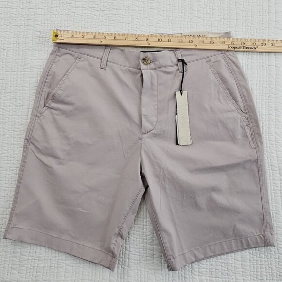 Free Planet Shorts Men's 32 Lilac Purple NWT 9" Inseam Stretch Chino Flat Front - Picture 10 of 15